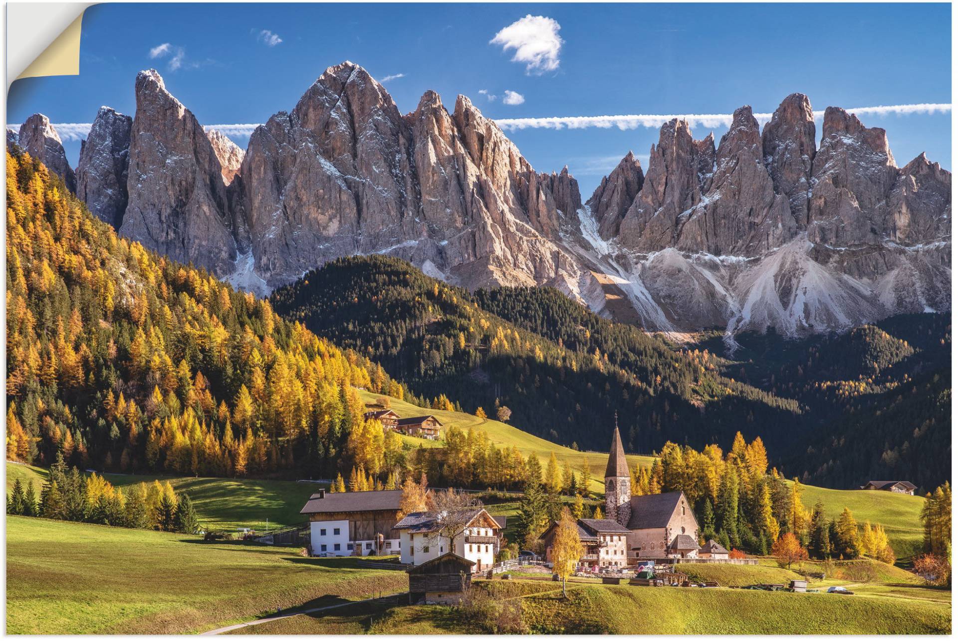 Artland Wandbild »Herbst in Südtirol«, Berge & Alpenbilder, (1 St.), als Leinwandbild, Poster in verschied. Grössen von Artland