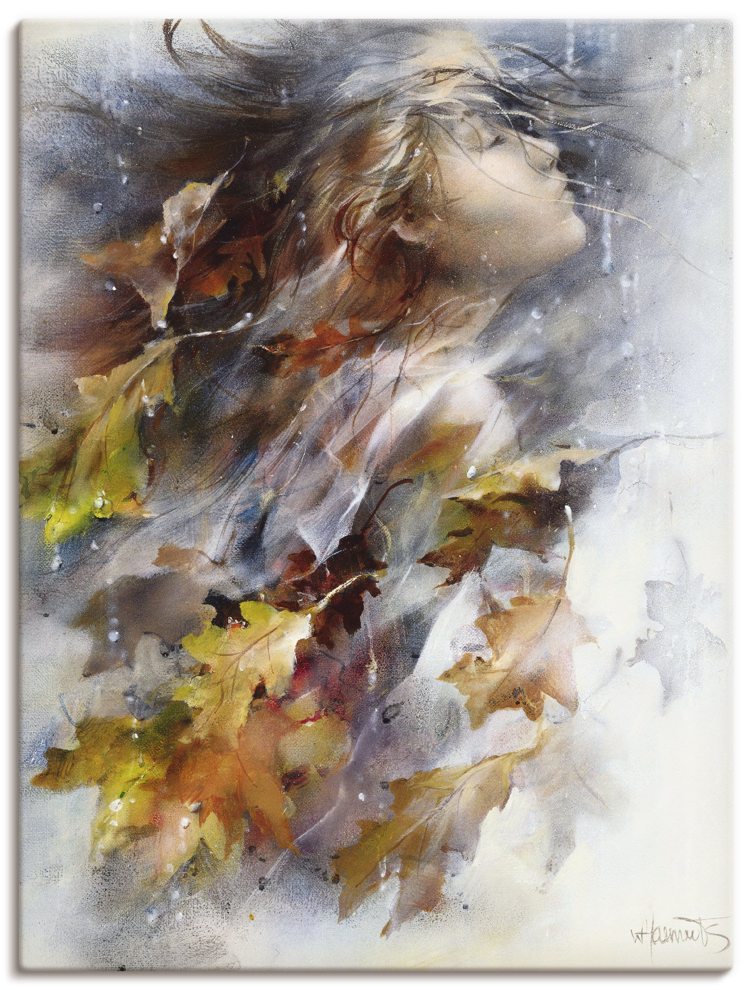 Artland Wandbild »Herbst«, Frau, (1 St.), als Leinwandbild, Poster, Wandaufkleber in verschied. Grössen von Artland