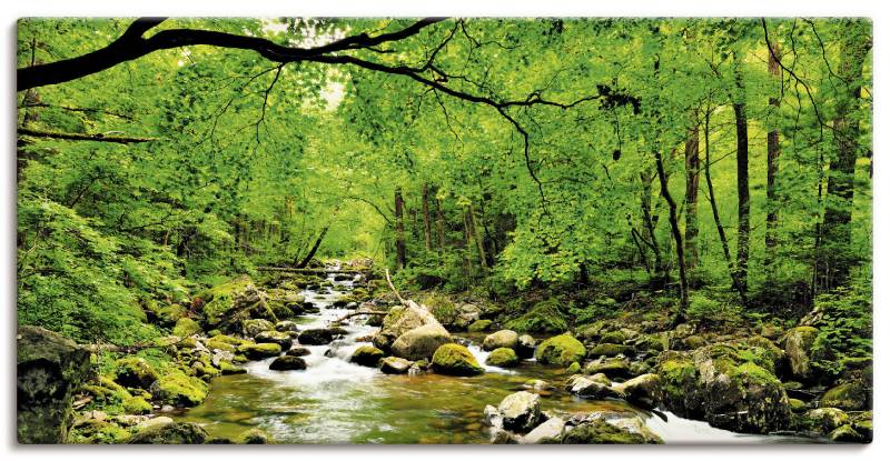 Artland Wandbild »Herbstwald Fluss Smolny«, Wald, (1 St.), als Leinwandbild, Poster, Wandaufkleber in verschied. Grössen von Artland