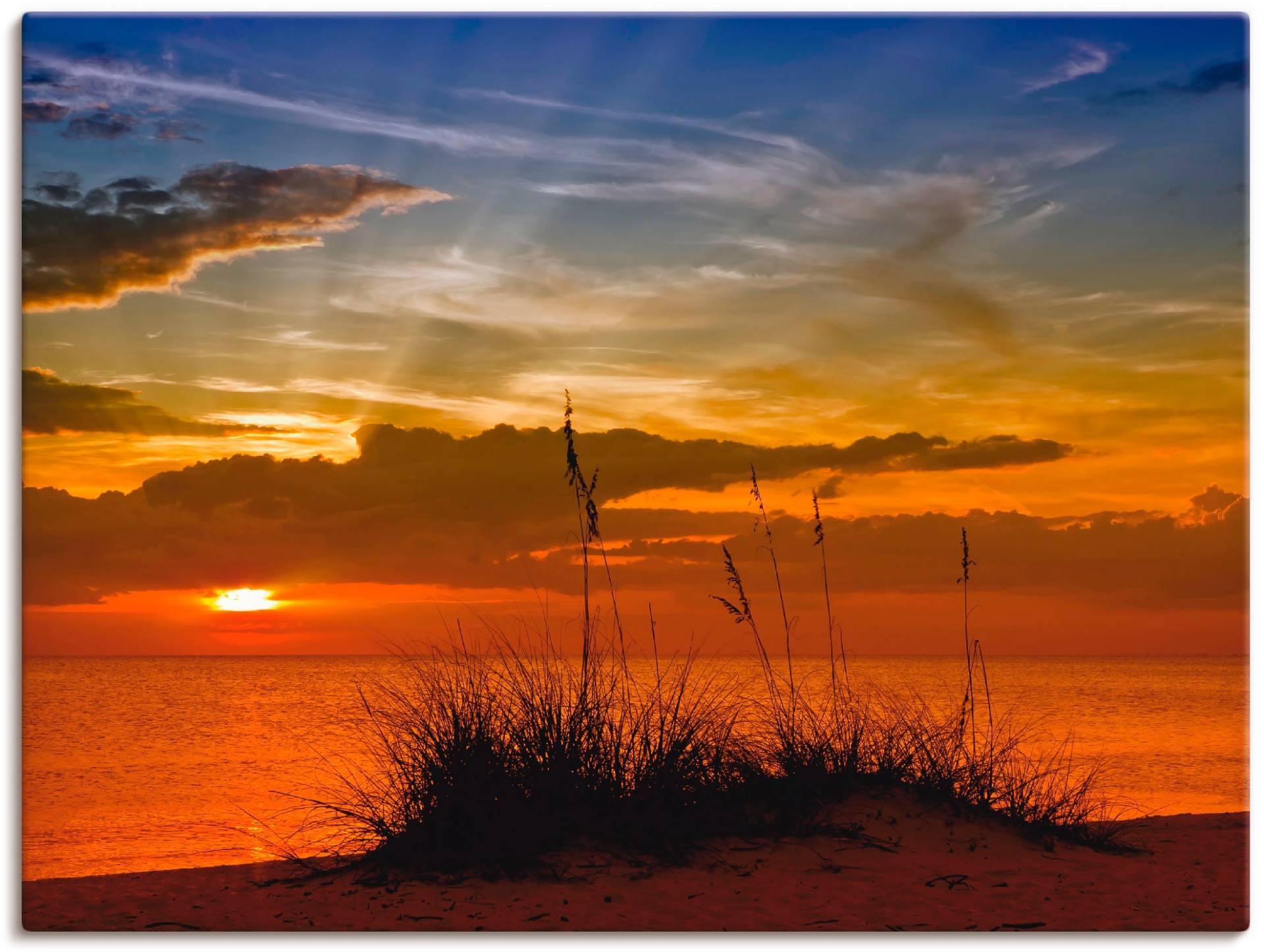 Artland Wandbild »Herrlicher Sonnenuntergang«, Sonnenaufgang & -untergang, (1 St.), als Leinwandbild, Wandaufkleber in verschied. Grössen von Artland