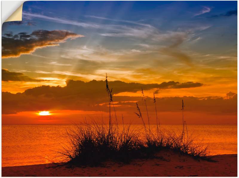 Artland Wandbild »Herrlicher Sonnenuntergang«, Sonnenaufgang & -untergang, (1 St.), als Leinwandbild, Wandaufkleber in verschied. Grössen von Artland