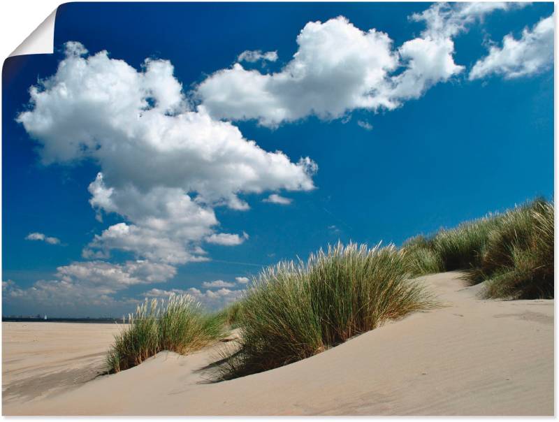 Artland Poster »Himmel, Dünen und Meer«, Strand, (1 St.), als Leinwandbild, Wandaufkleber oder Poster in versch. Grössen von Artland