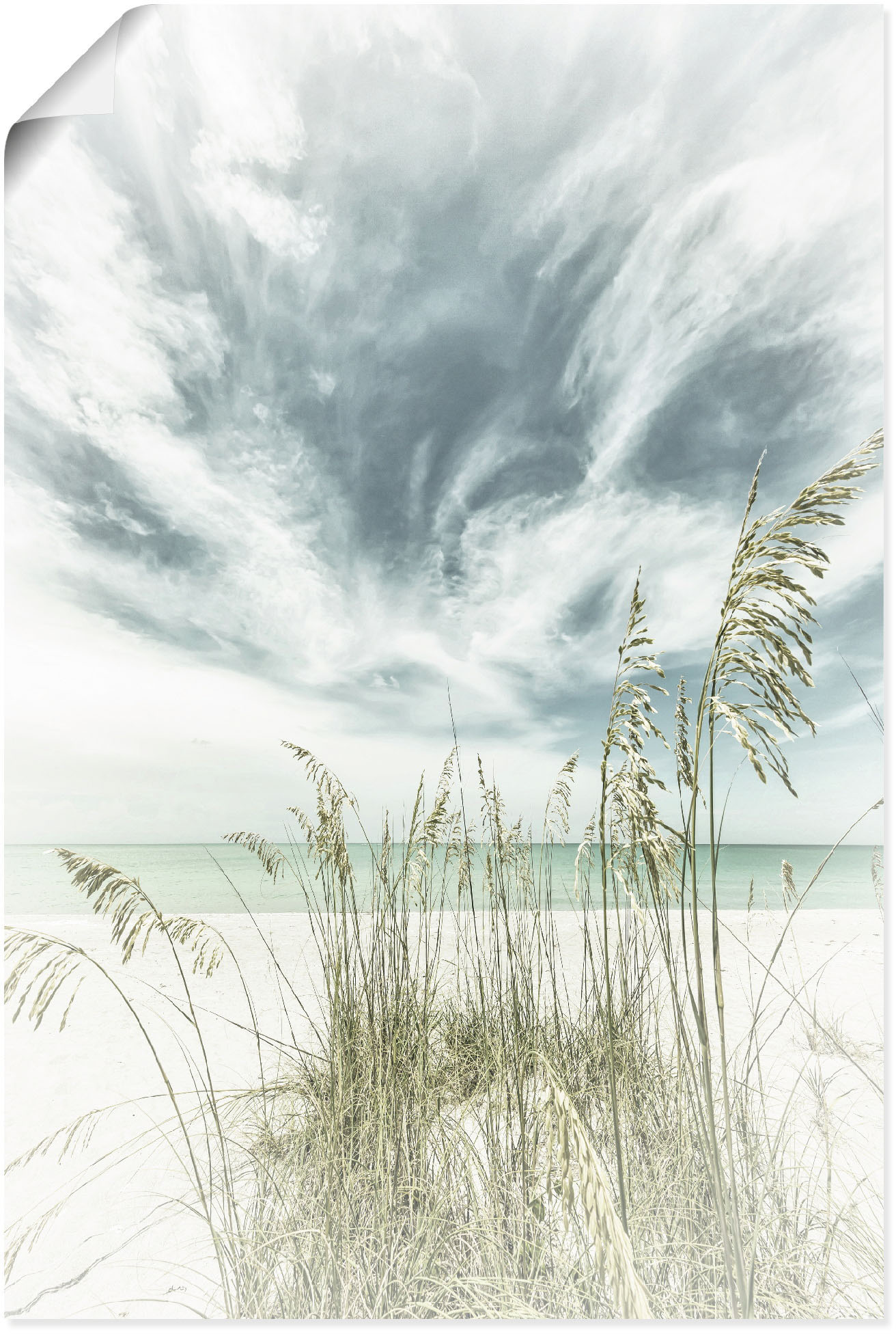 Artland Wandbild »Himmlische Stille am Strand Vintage«, Strandbilder, (1 St.), als Alubild, Outdoorbild, Leinwandbild, Poster, Wandaufkleber von Artland
