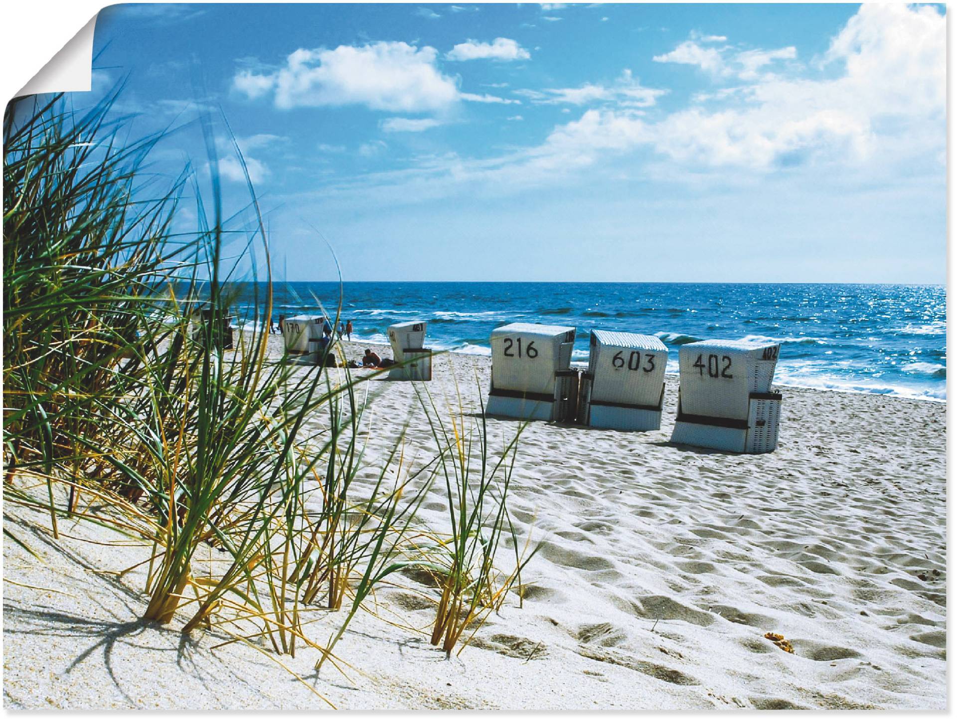 Artland Wandbild »Hinter den Dünen«, Strand, (1 St.), als Leinwandbild, Poster in verschied. Grössen von Artland