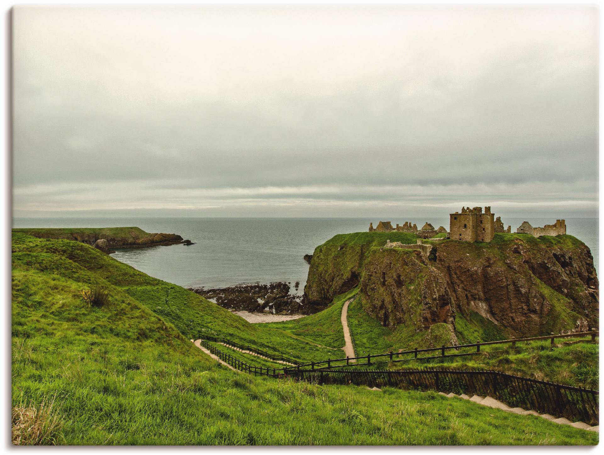 Artland Leinwandbild »Historisches Schottland«, Europa, (1 St.), auf Keilrahmen gespannt von Artland