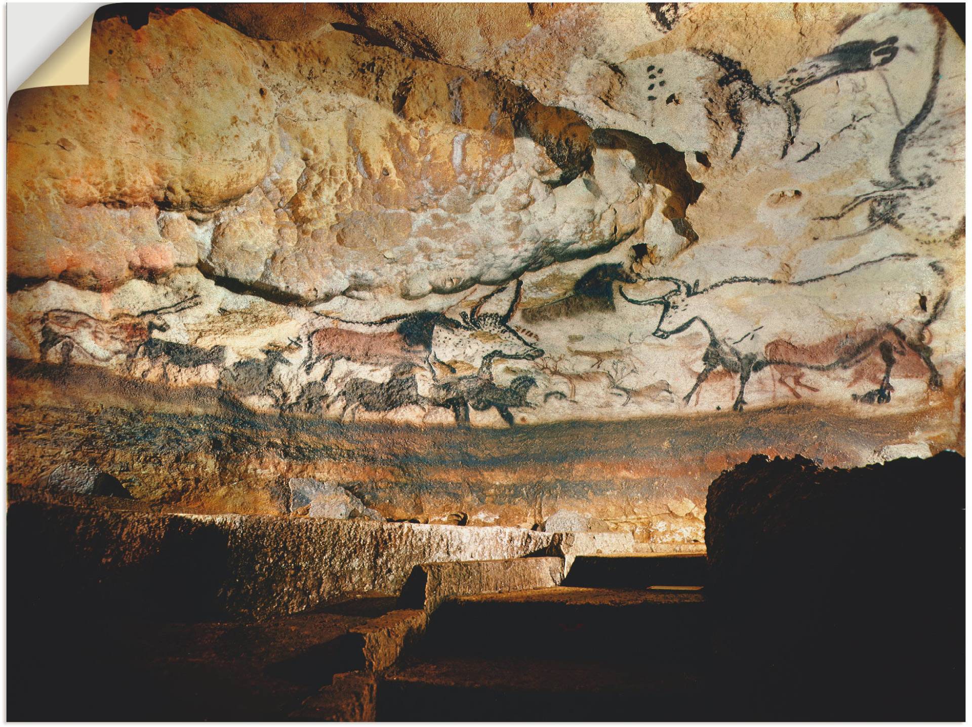 Artland Wandfolie »Höhle von Lascaux Dordogne«, Höhlen, (1 St.), selbstklebend von Artland