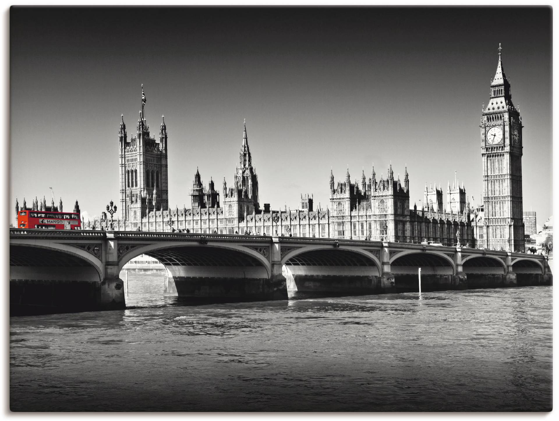 Artland Leinwandbild »Houses of Parliament & Themse«, Grossbritannien, (1 St.), auf Keilrahmen gespannt Artland Leinwandbild »Houses of Parliament & Themse«, Grossbritannien, (1 St.), auf Keilrahmen gespannt von Artland