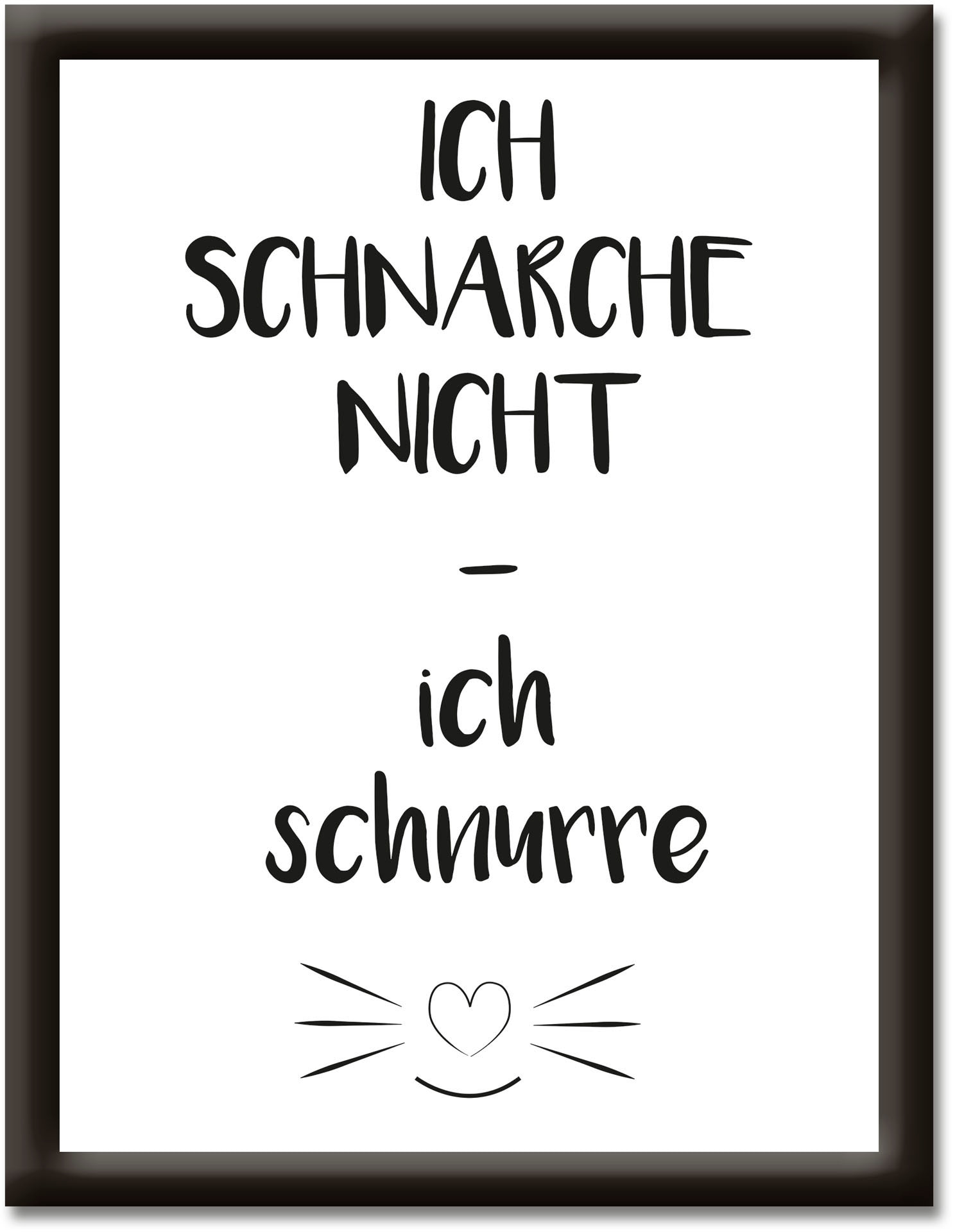 Artland Wandbild »Ich schnarche nicht - ich schnurre«, Sprüche & Texte, (1 St.) Artland Wandbild »Ich schnarche nicht - ich schnurre«, Sprüche & Texte, (1 St.) von Artland