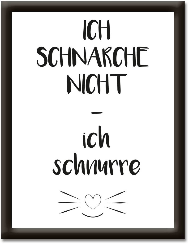 Artland Wandbild »Ich schnarche nicht - ich schnurre«, Sprüche & Texte, (1 St.) von Artland