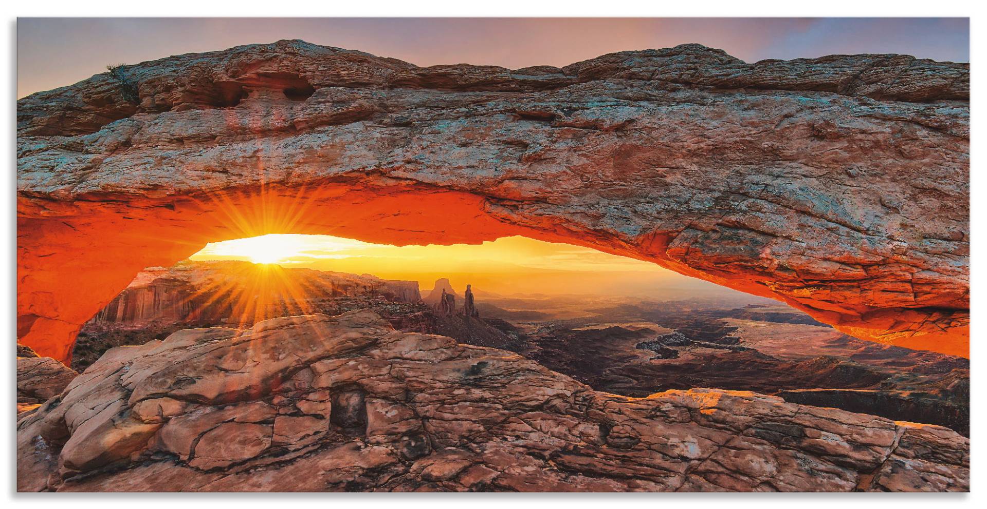 Artland Wandbild »Iconic Mesa Arch«, Felsen, (1 St.), als Alubild, Outdoorbild, Leinwandbild, Poster in verschied. Grössen von Artland