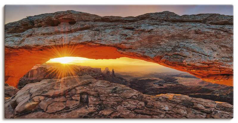 Artland Wandbild »Iconic Mesa Arch«, Felsen, (1 St.), als Alubild, Outdoorbild, Leinwandbild, Poster in verschied. Grössen von Artland