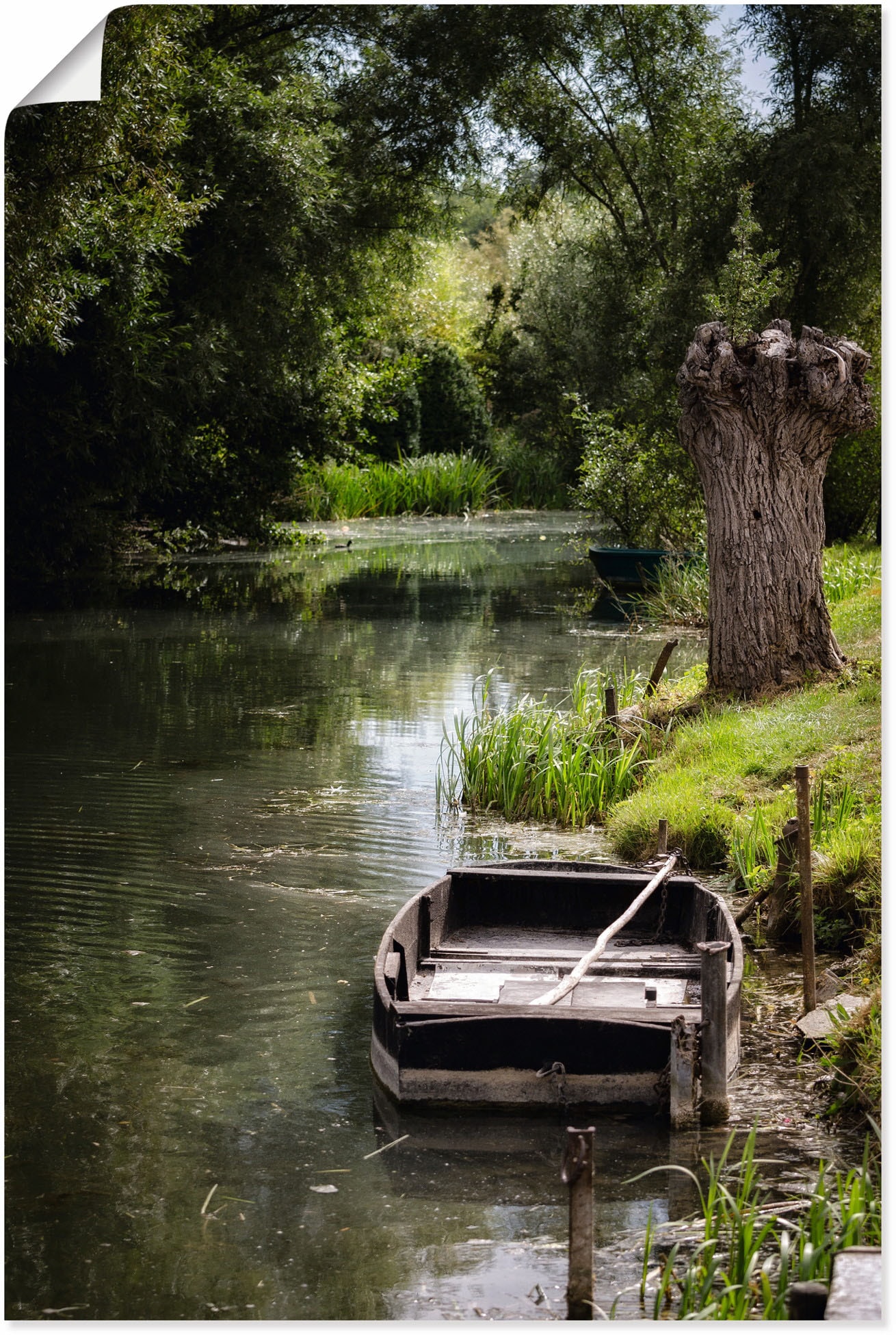 Artland Wandbild »Idylle am Fluss - Frankreich«, Gewässer, (1 St.), als Alubild, Leinwandbild, Wandaufkleber oder Poster in versch. Grössen von Artland