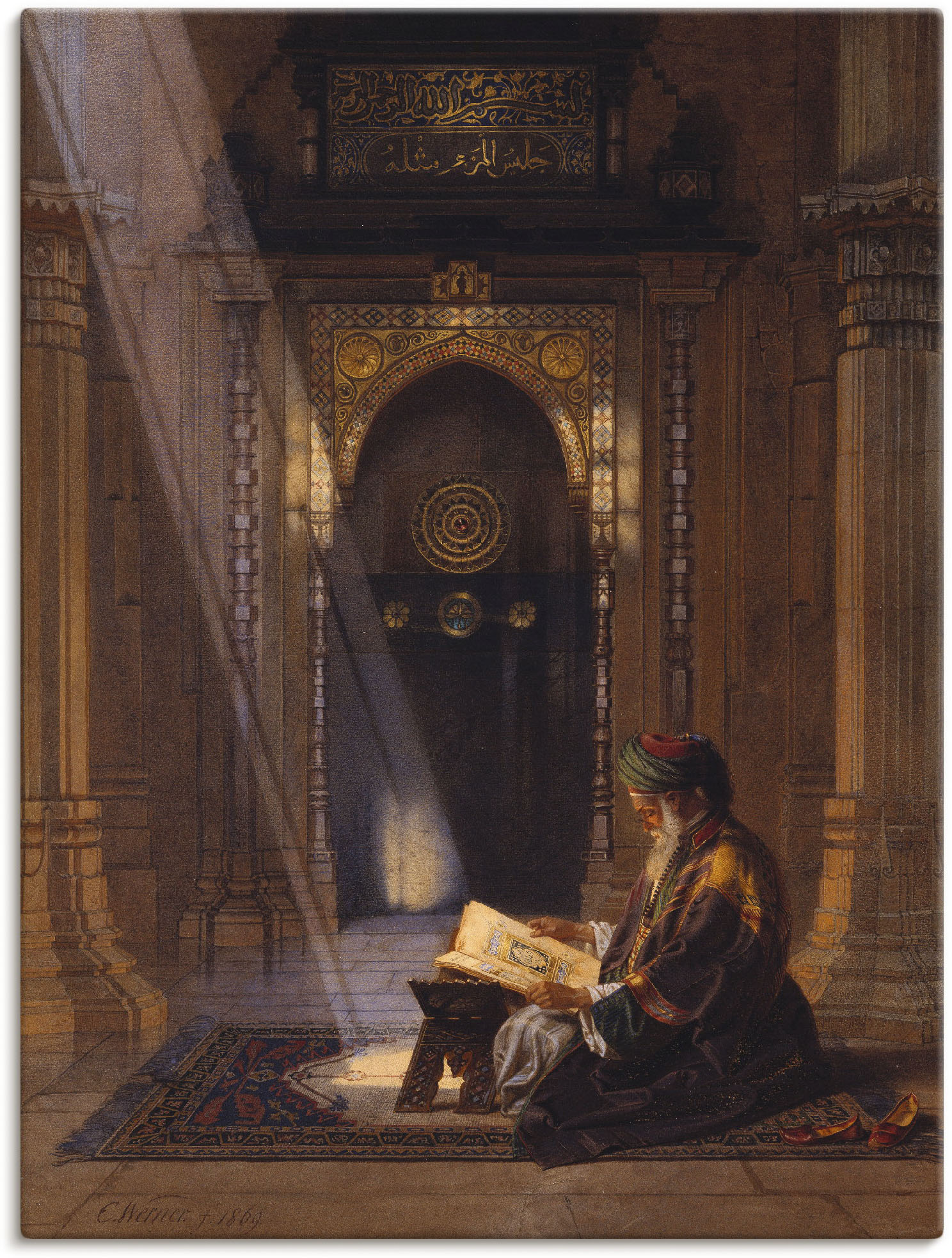 Artland Wandbild »In der Moschee.«, Religion, (1 St.), als Leinwandbild, Poster, Wandaufkleber in verschied. Grössen von Artland