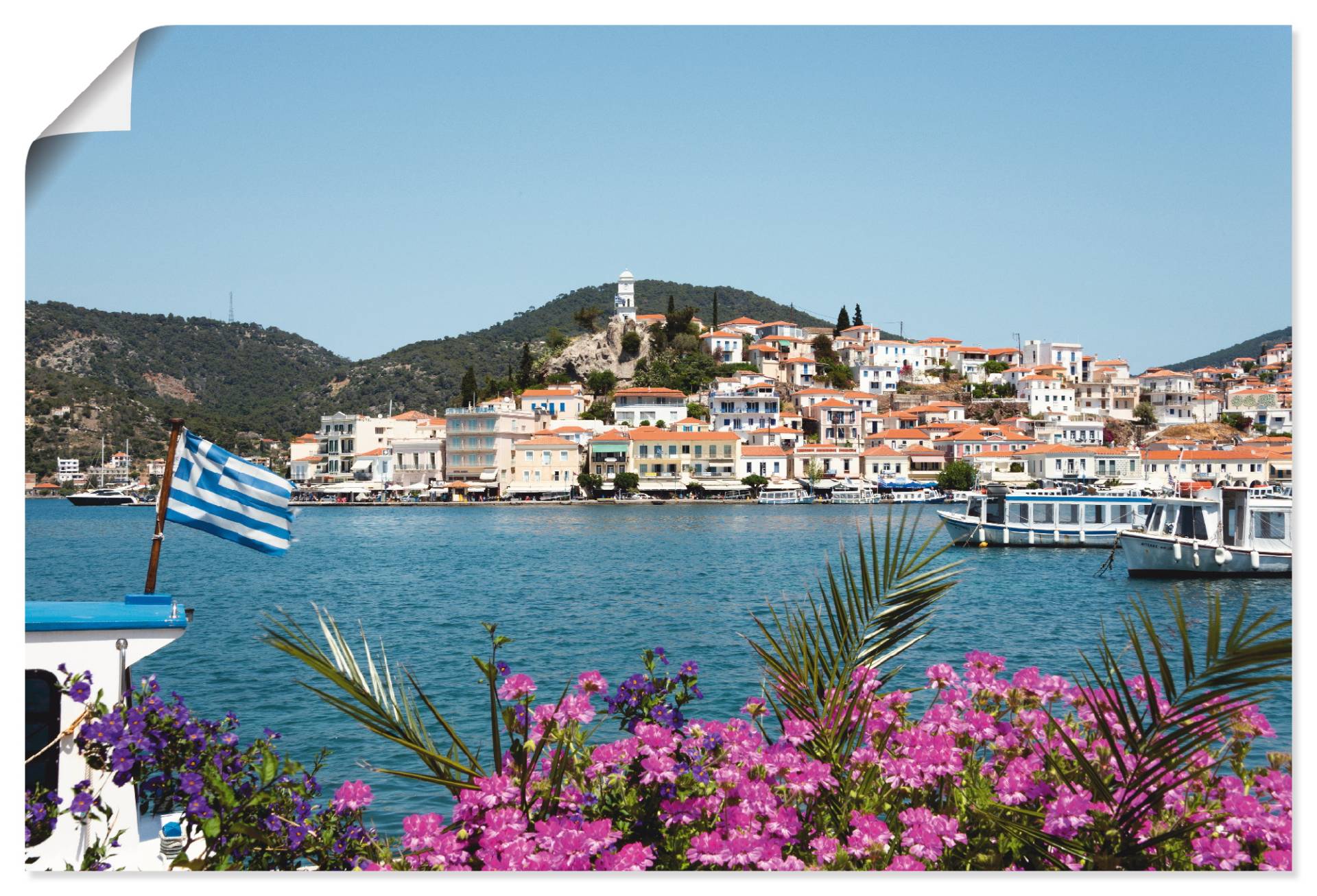 Artland Wandbild »Insel Poros«, Griechenland, (1 St.), als Poster, Wandaufkleber in verschied. Grössen von Artland