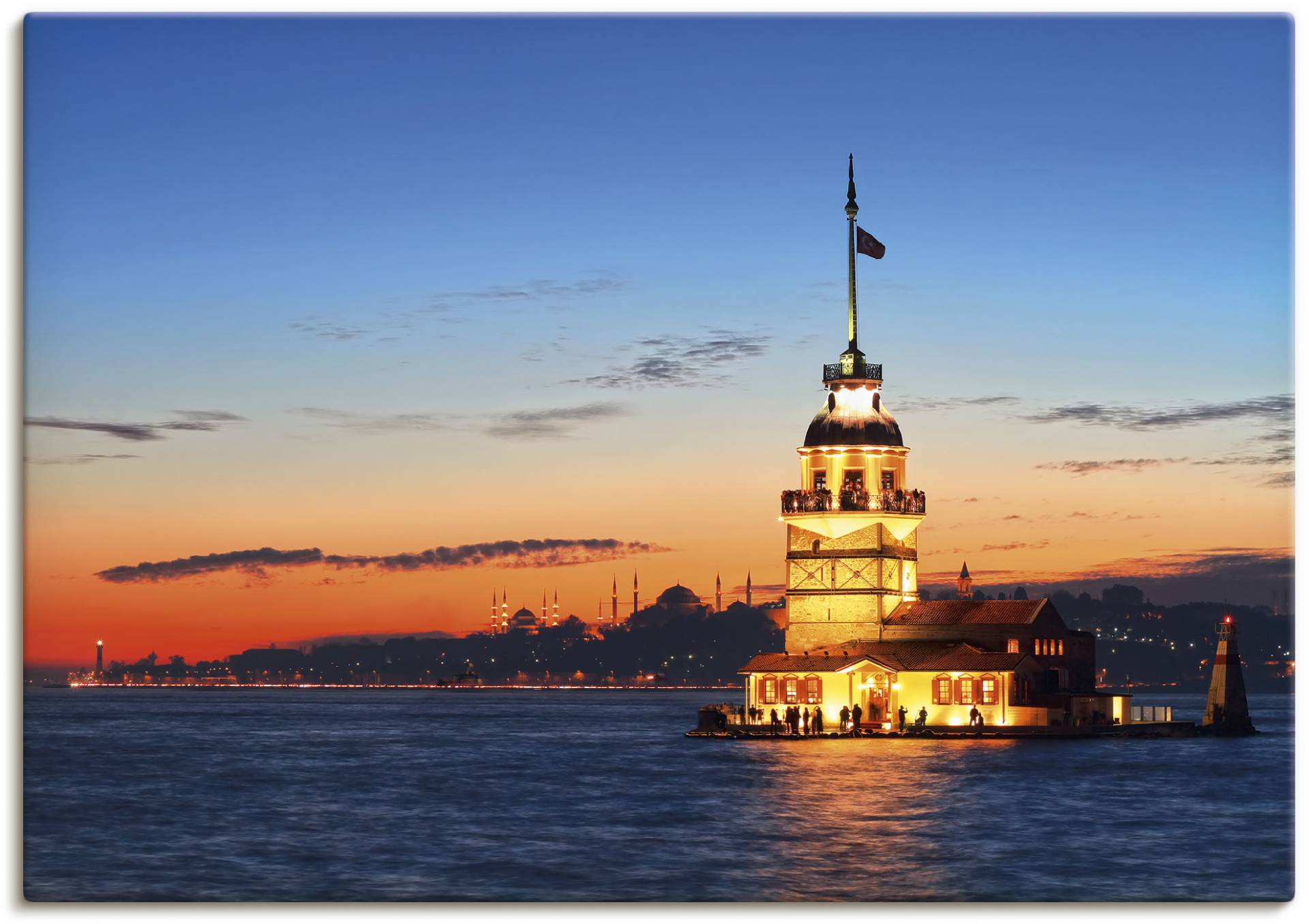 Artland Wandbild »Istanbul Leanderturm«, Gebäude, (1 St.), als Leinwandbild, Poster, Wandaufkleber in verschied. Grössen von Artland