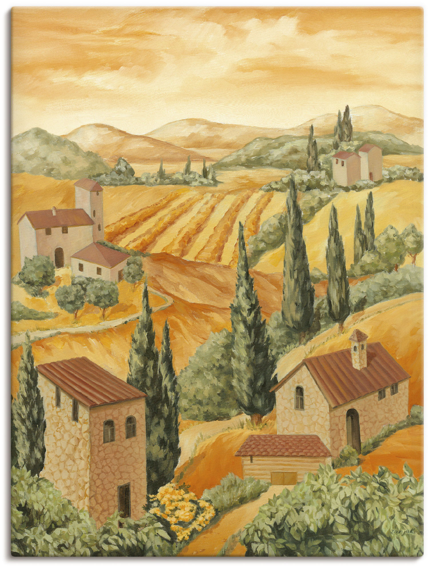 Artland Wandbild »Italien Toscana«, Europa, (1 St.), als Alubild, Outdoorbild, Leinwandbild, Poster in verschied. Grössen von Artland