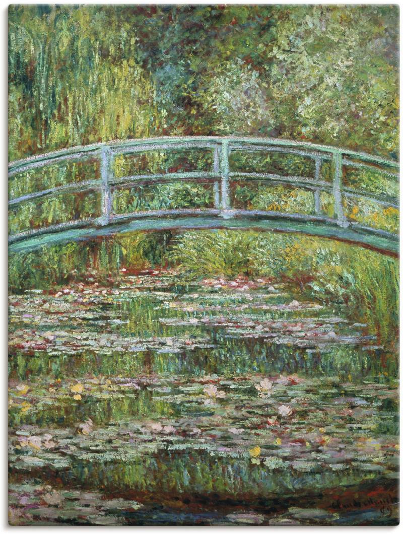 Artland Wandbild »Japanische Brücke. 1899.«, Gewässer, (1 St.), als Leinwandbild, Wandaufkleber in verschied. Grössen von Artland