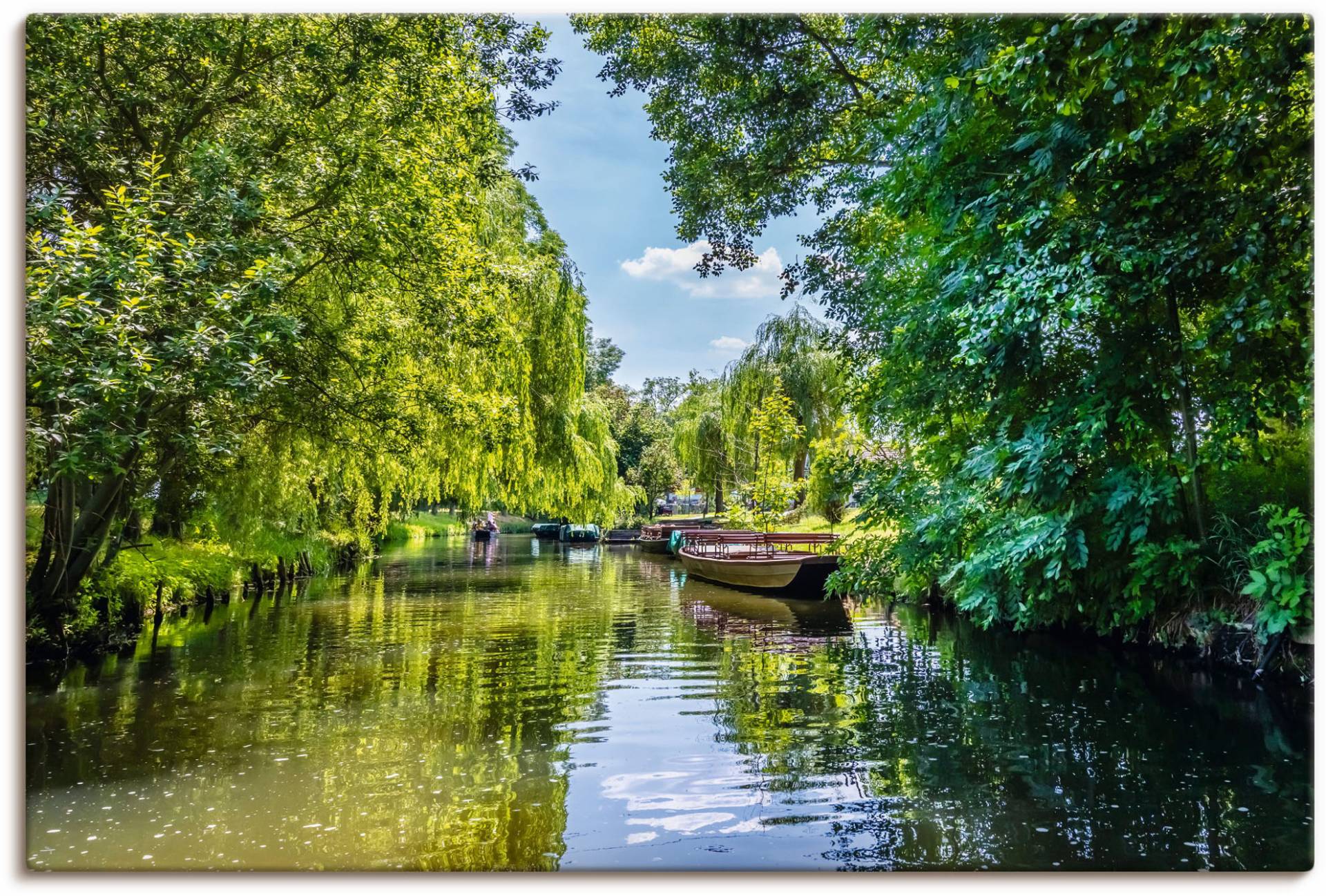 Artland Wandbild »Kahnfahrt durch die Fliesse im Spreewald«, Gewässer, (1 St.), als Leinwandbild in verschied. Grössen von Artland