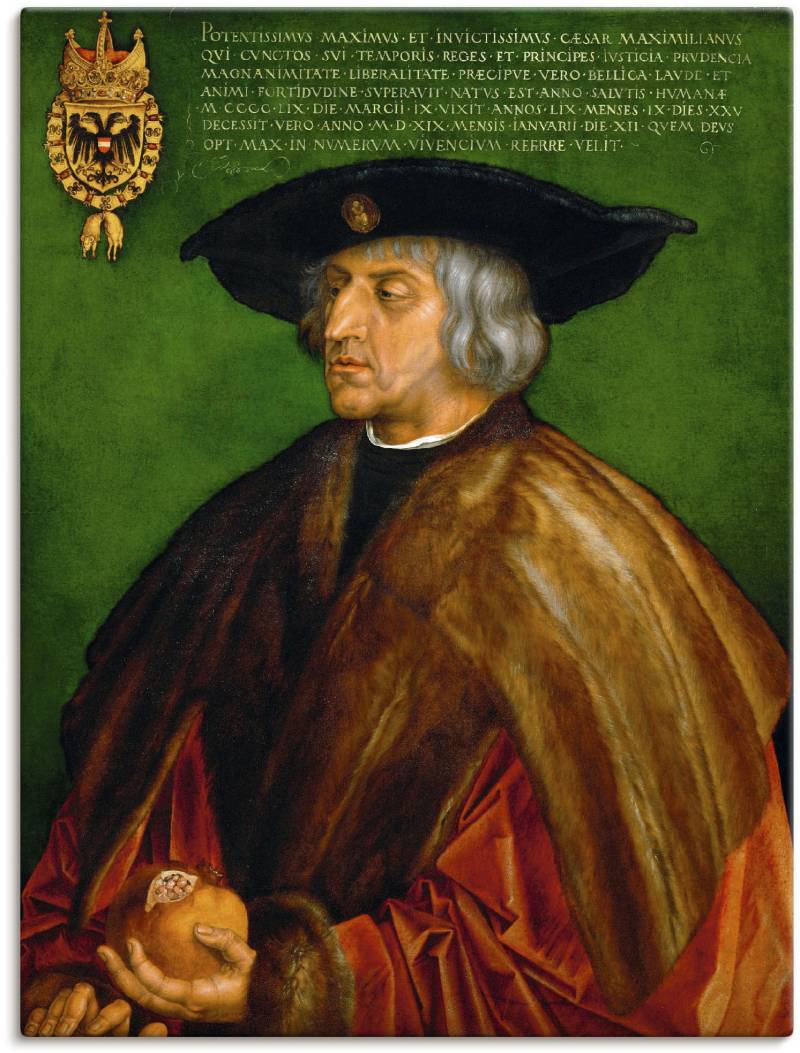 Artland Leinwandbild »Kaiser Maximilian I. 1519.«, Menschen, (1 St.), auf Keilrahmen gespannt von Artland