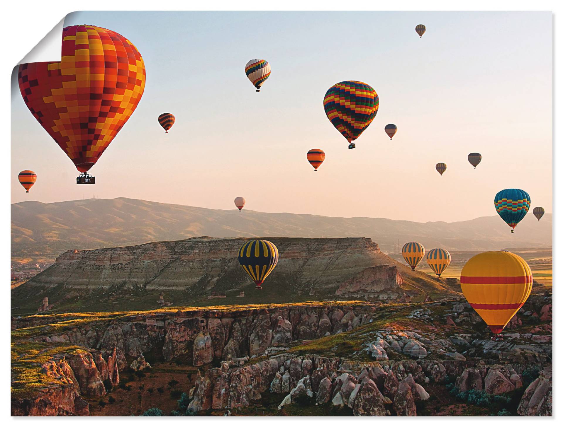 Artland Wandbild »Kappadokien Ballonfahrt«, Ballonfahren, (1 St.), als Leinwandbild, Poster in verschied. Grössen von Artland