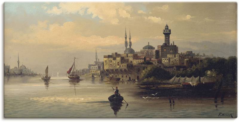 Artland Wandbild »Kauffahrtsschiffe auf Bosporus, Istanbul«, Gewässer, (1 St.), als Leinwandbild, Poster, Wandaufkleber in verschied. Grössen von Artland