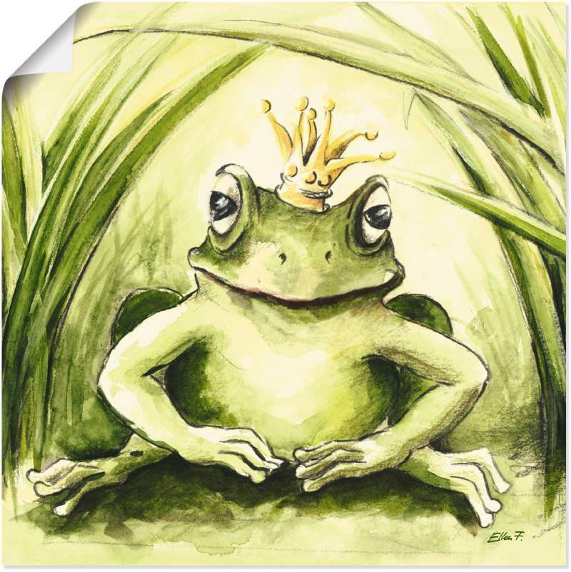 Artland Wandbild »Kleiner Frosch«, Geschichten & Märchen, (1 St.), als Alubild, Outdoorbild, Leinwandbild, Poster in verschied. Grössen von Artland