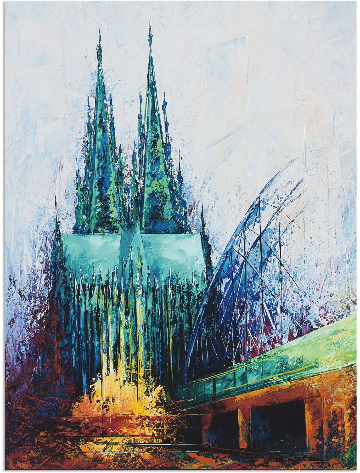 Artland Wandbild »Kölner Dom«, Deutschland, (1 St.), als Leinwandbild, Poster in verschied. Grössen von Artland