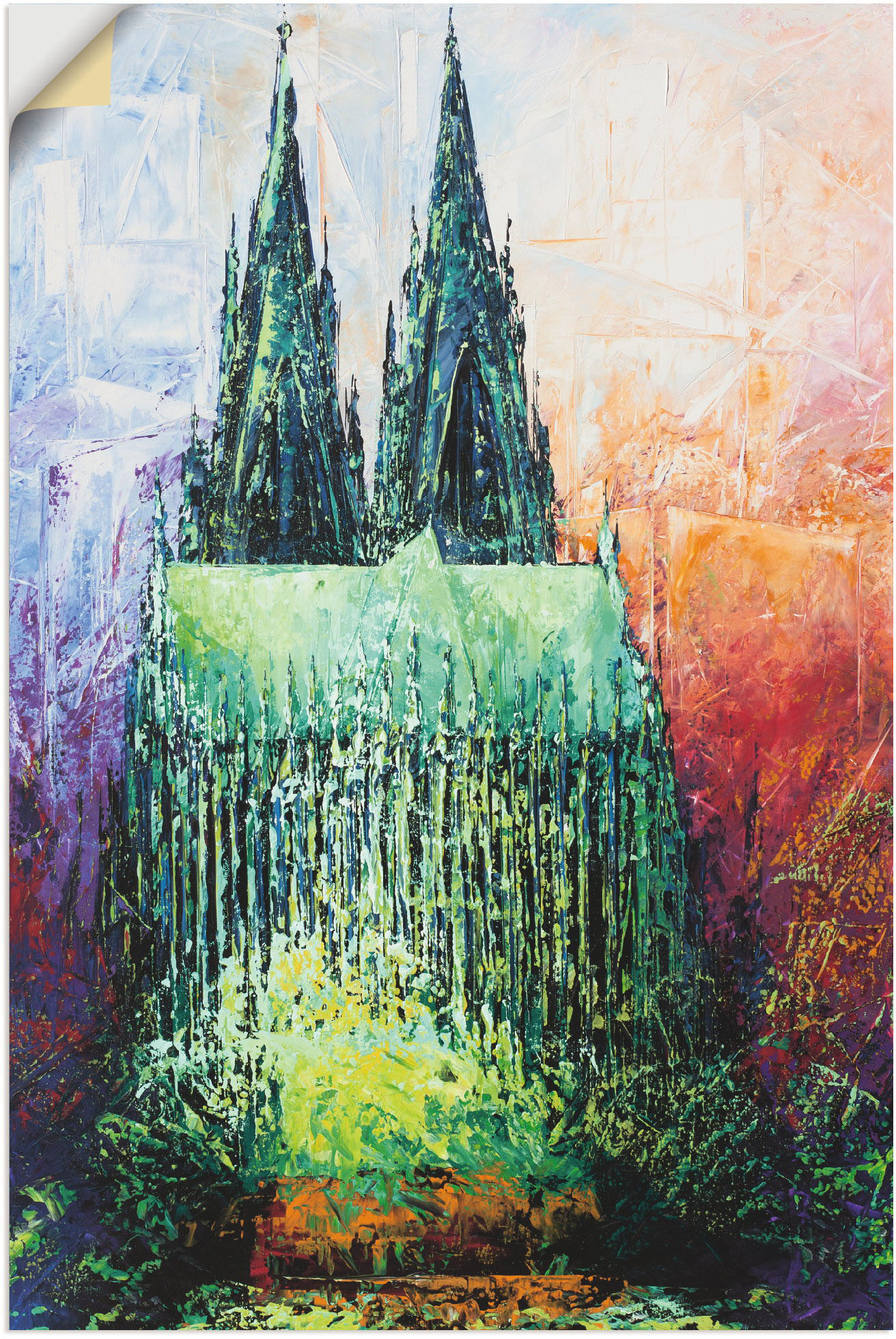 Artland Wandbild »Kölner Dom 2«, Deutschland, (1 St.), als Alubild, Leinwandbild, Wandaufkleber oder Poster in versch. Grössen von Artland