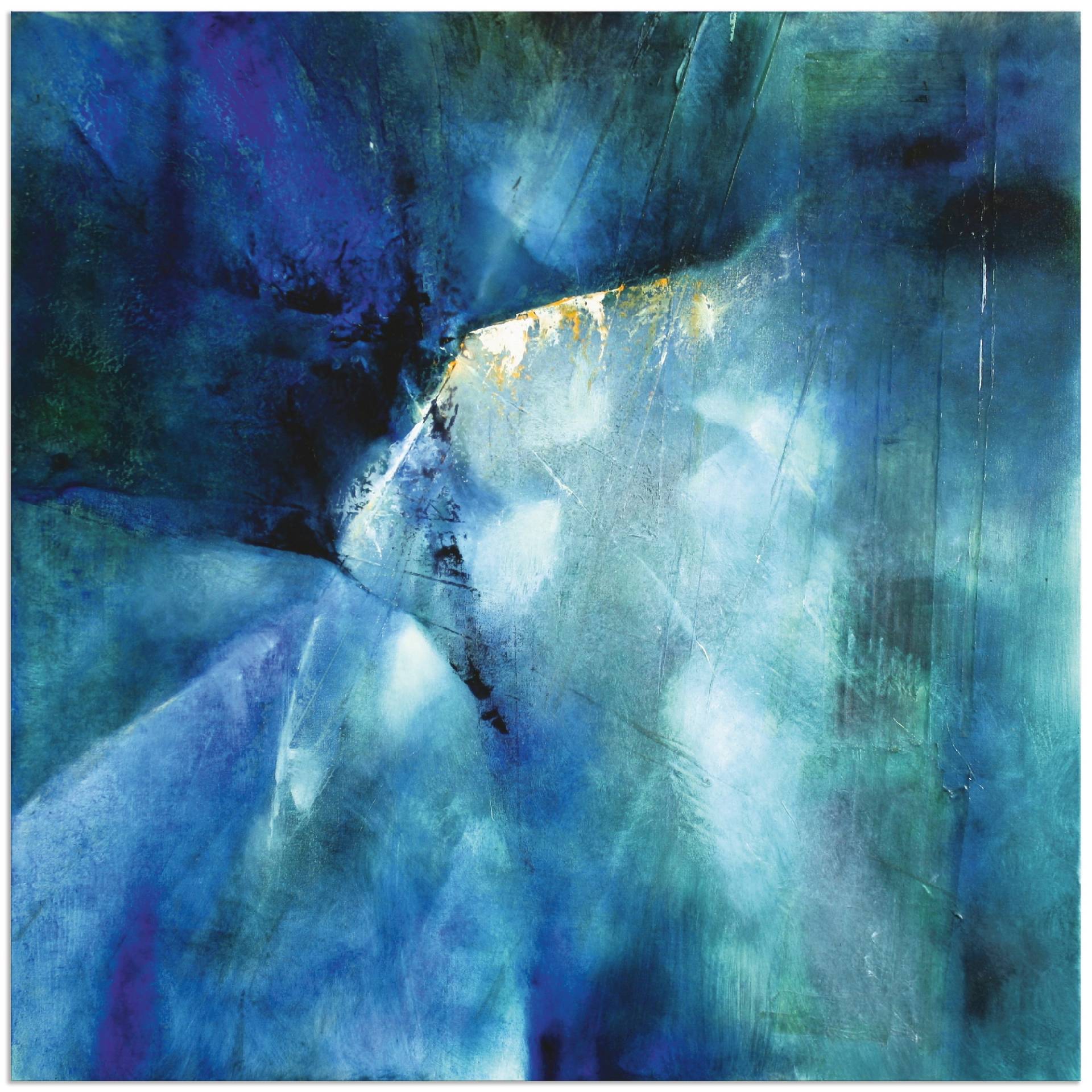 Artland Wandbild »Komposition in blau«, Gegenstandslos, (1 St.), als Alubild, Outdoorbild, Leinwandbild in verschied. Grössen von Artland