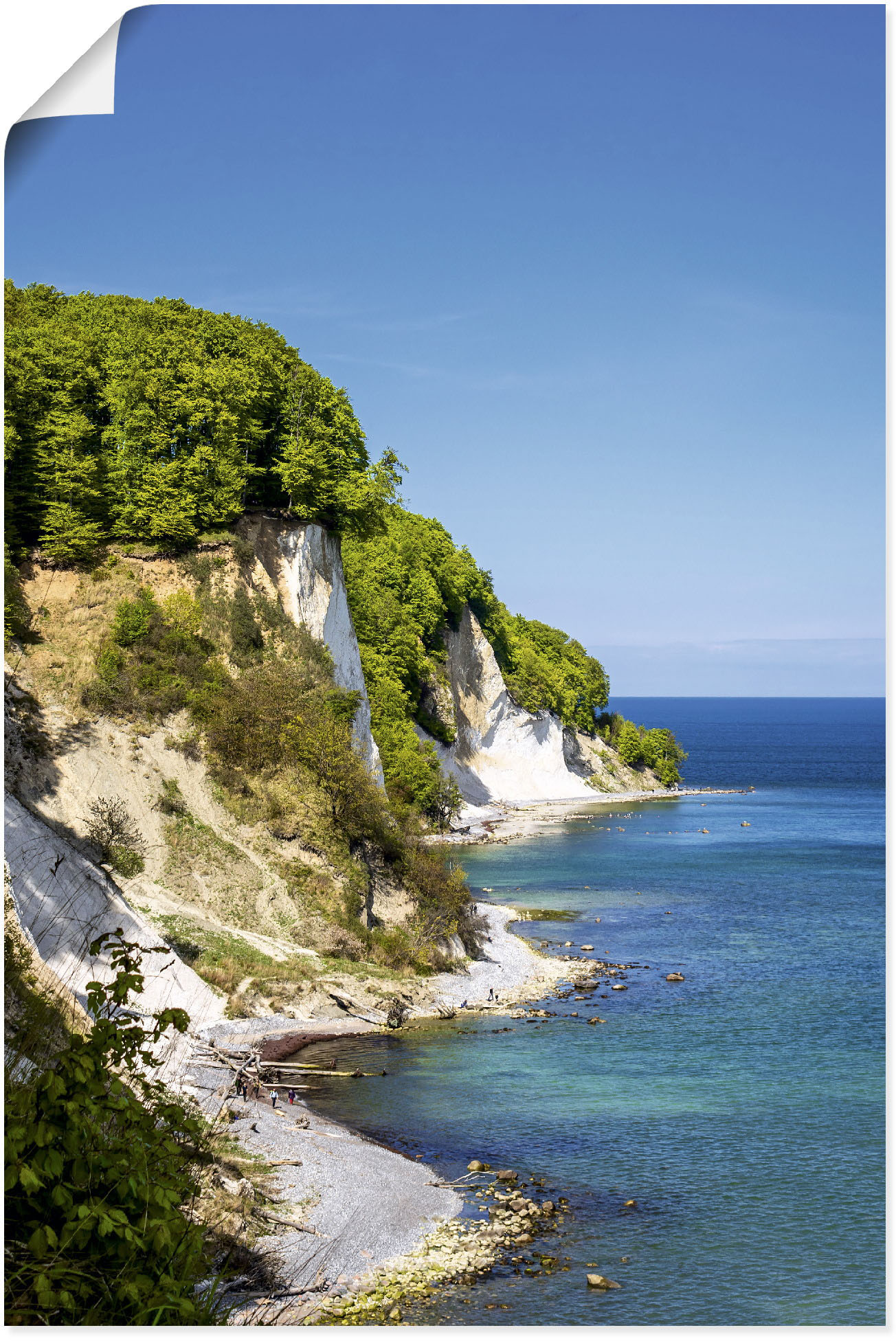 Artland Wandbild »Kreidefelsen Ostseeküste Insel Rügen«, Felsen, (1 St.), als Alubild, Leinwandbild, Wandaufkleber oder Poster in versch. Grössen von Artland