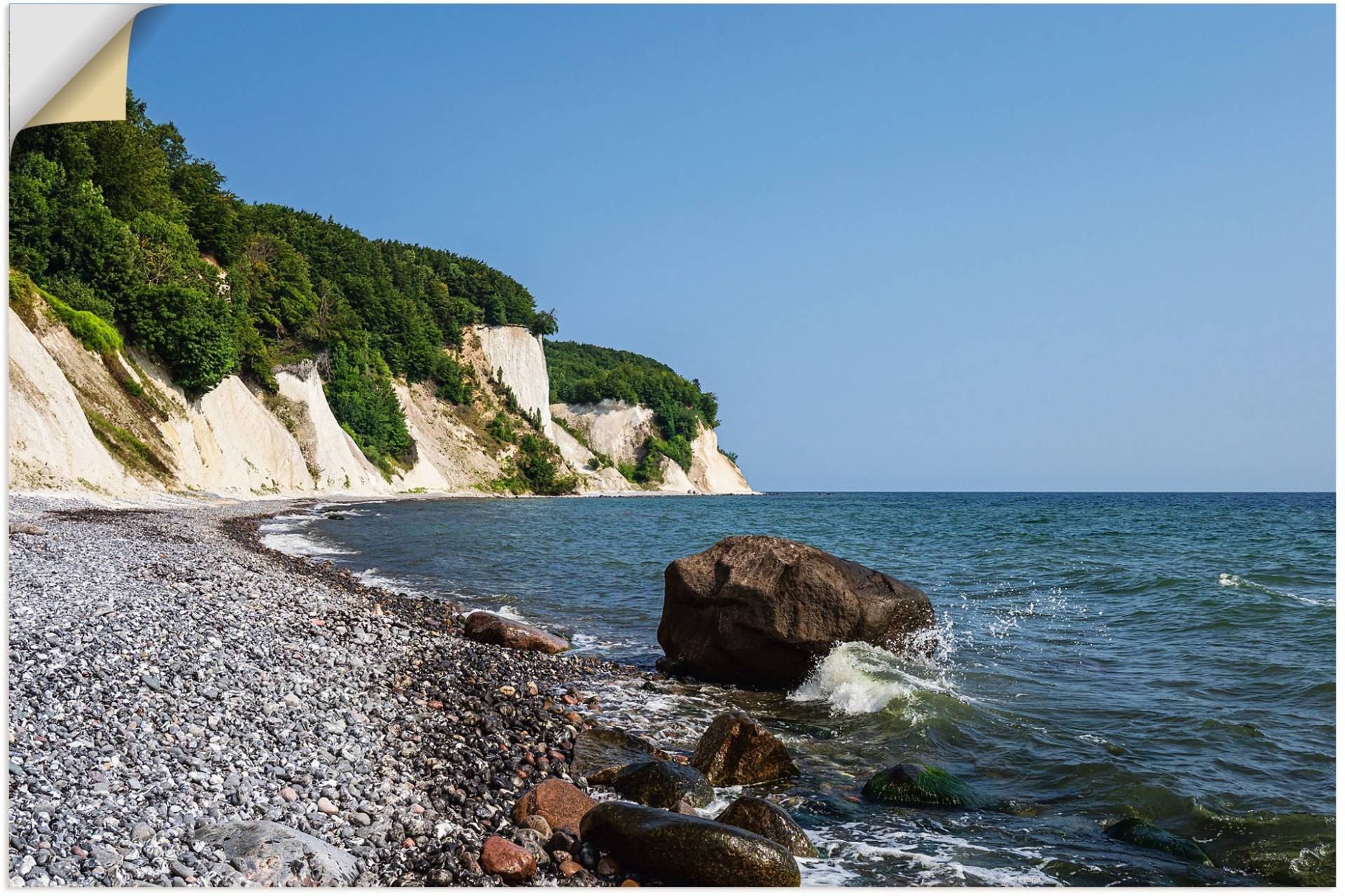 Artland Wandfolie »Kreidefelsen an der Küste der Ostsee II«, Küstenbilder, (1 St.), selbstklebend von Artland