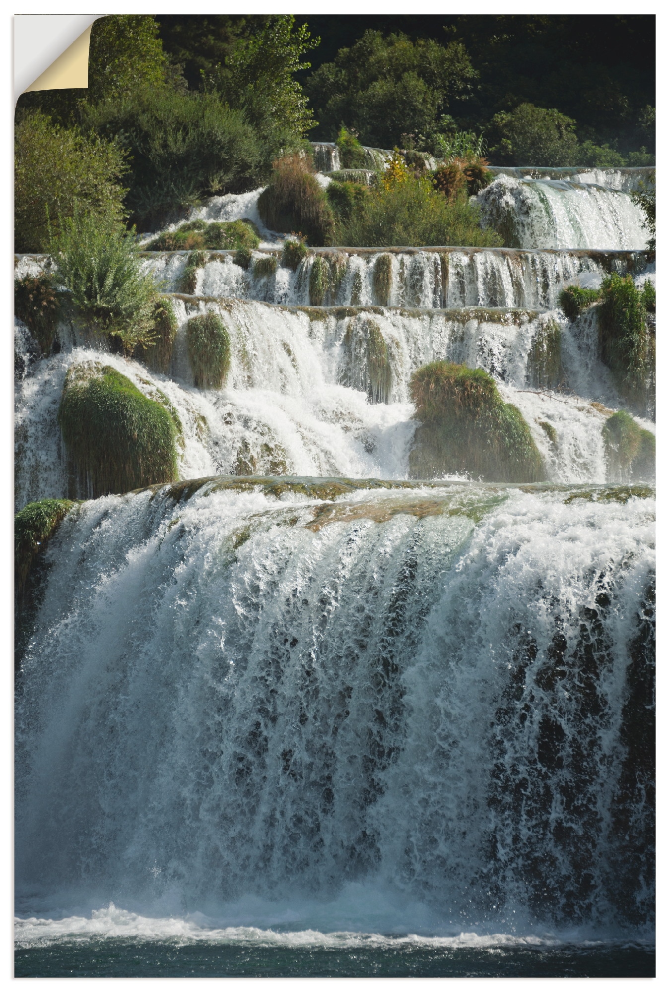 Artland Wandbild »Krka Wasserfälle«, Gewässer, (1 St.), als Alubild, Leinwandbild, Wandaufkleber oder Poster in versch. Grössen von Artland