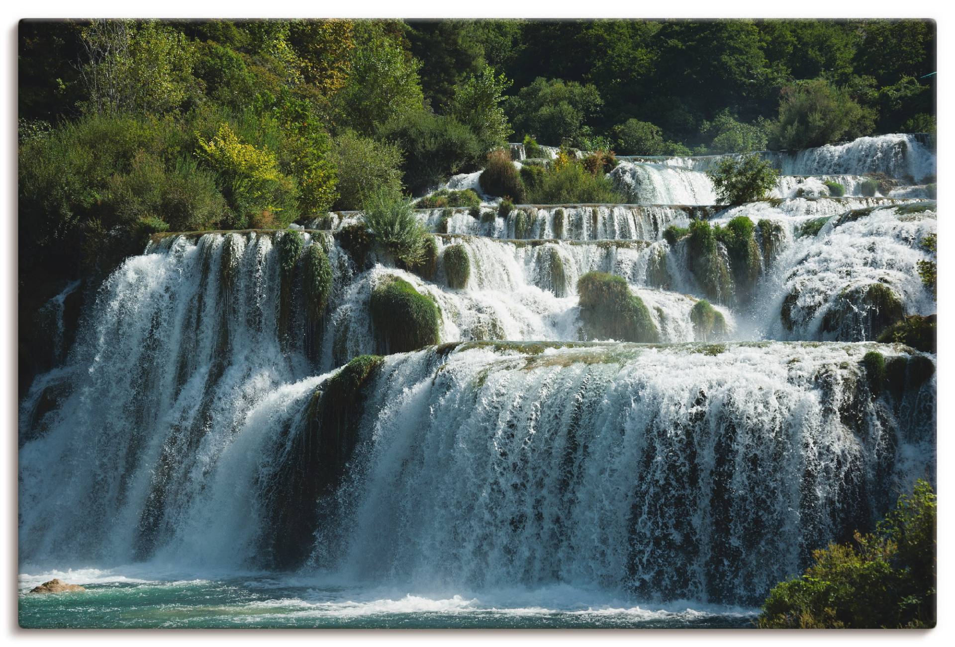 Artland Wandbild »Krka Wasserfälle«, Gewässer, (1 St.), als Leinwandbild, Poster in verschied. Grössen von Artland