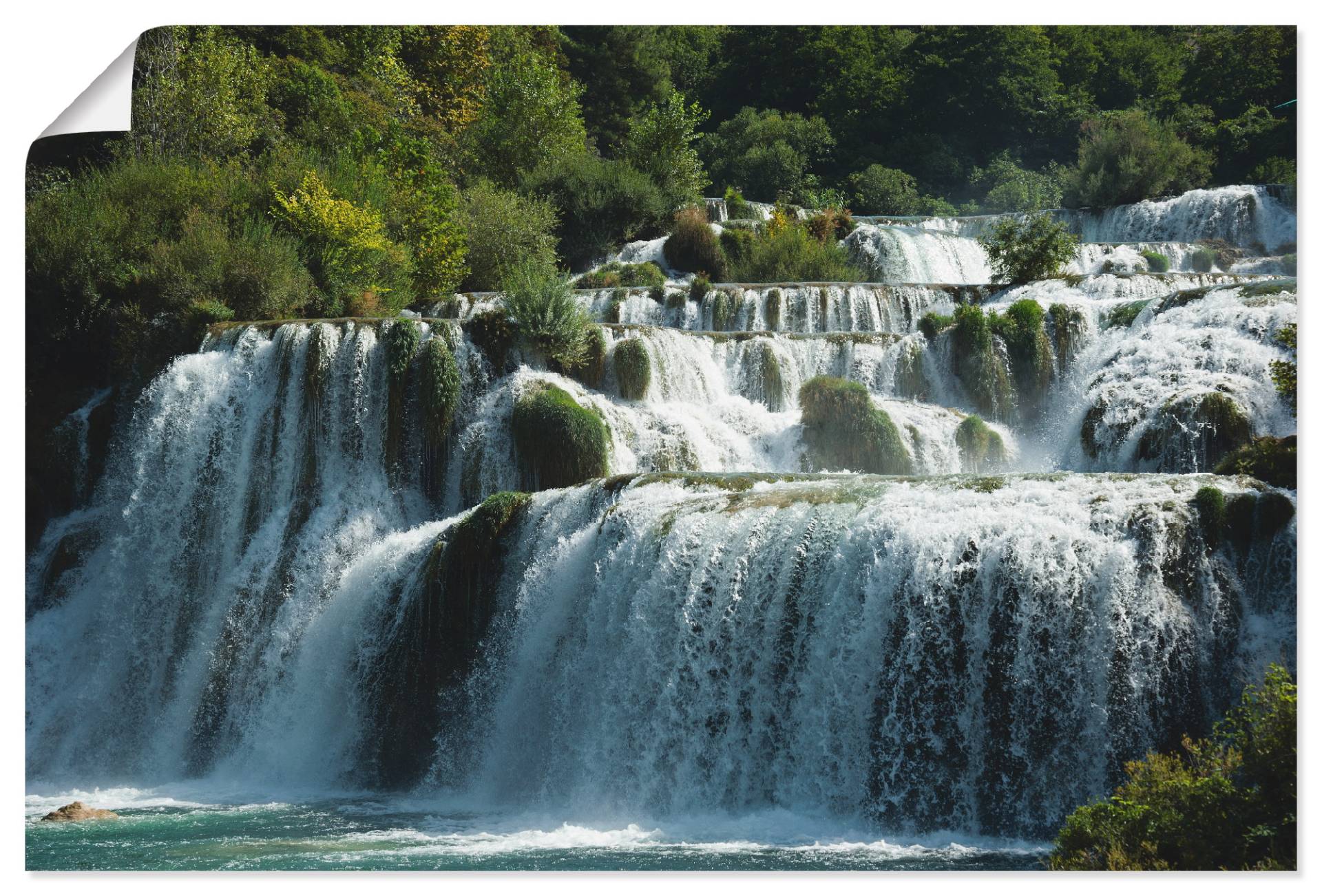 Artland Wandbild »Krka Wasserfälle«, Gewässer, (1 St.), als Leinwandbild, Poster in verschied. Grössen von Artland