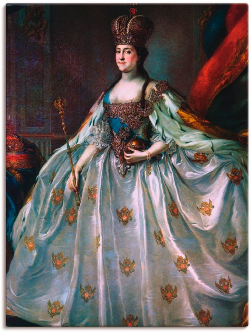 Artland Wandbild »Krönungsporträt der Katharina II.«, Menschen, (1 St.), als Leinwandbild, Poster in verschied. Grössen von Artland