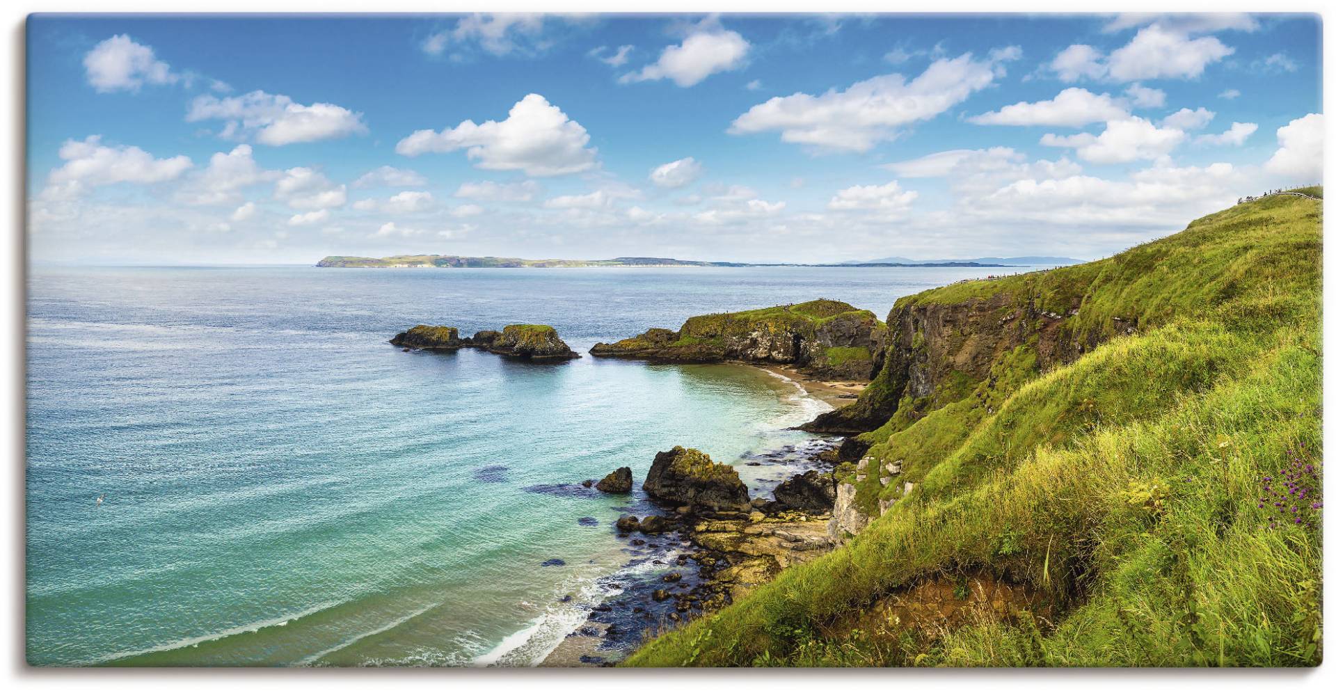 Artland Wandbild »Küstenweg in Carrick-a-Rede«, Gewässer, (1 St.), als Leinwandbild, Poster in verschied. Grössen von Artland