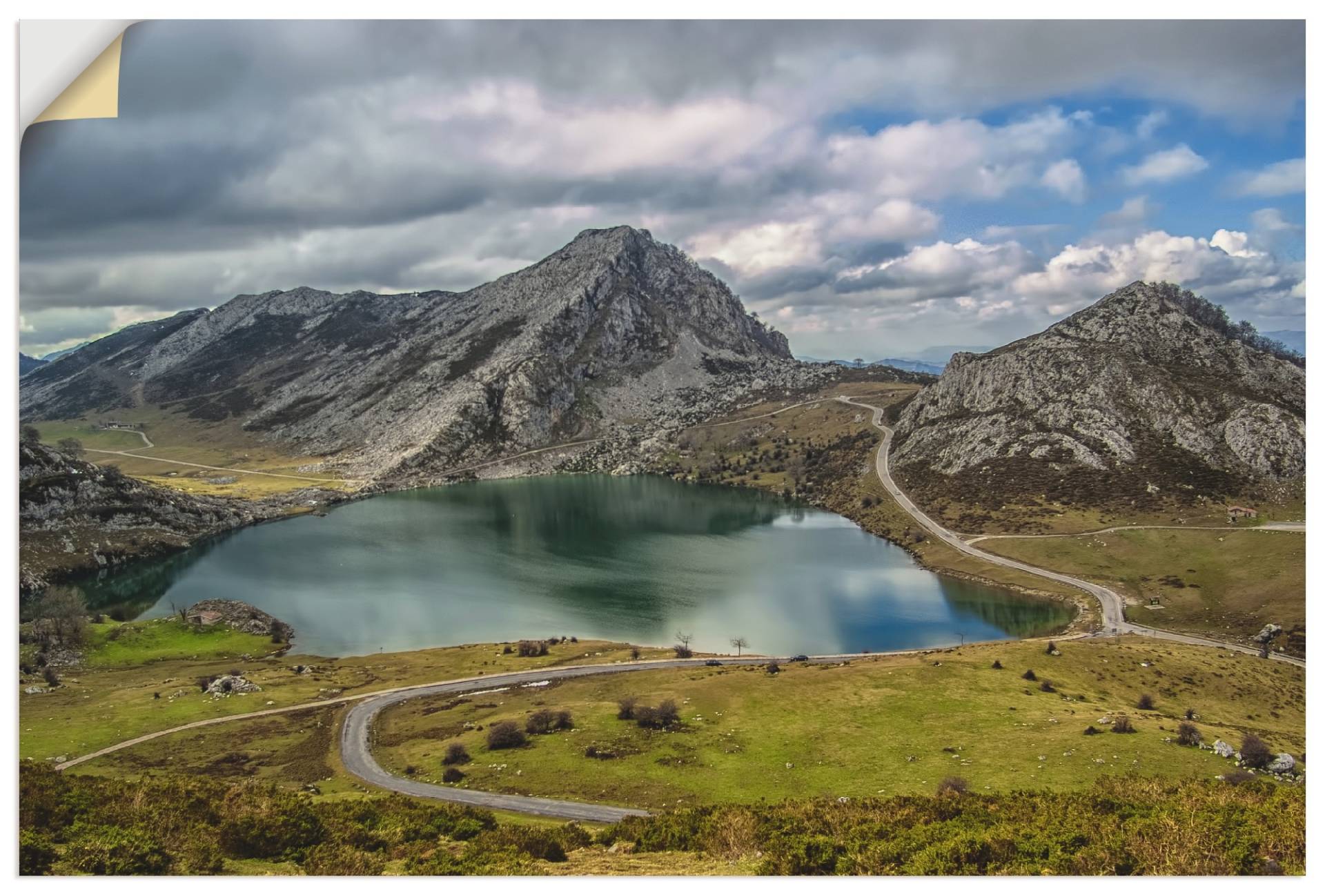 Artland Wandbild »Lago de Covadonga, Asturien«, Berge, (1 St.), als Alubild, Leinwandbild, Wandaufkleber oder Poster in versch. Grössen von Artland