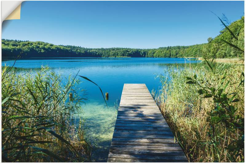 Artland Wandbild »Landschaft am See Steg«, Gewässer, (1 St.), als Poster, Wandaufkleber in verschied. Grössen von Artland