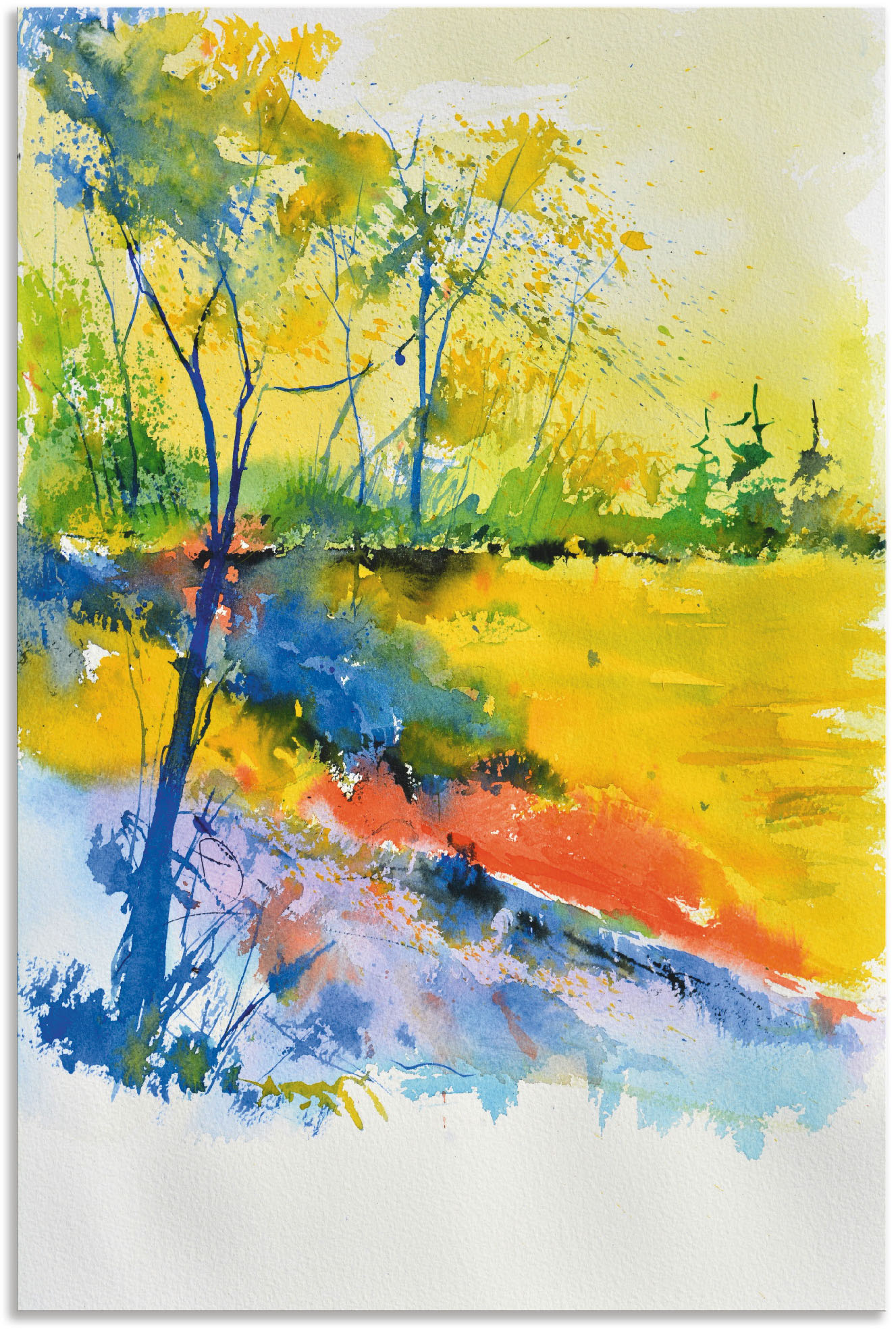 Artland Wandbild »Landschaft im Sonnenlicht«, Wald, (1 St.), als Alubild, Outdoorbild, Leinwandbild, Poster, Wandaufkleber von Artland