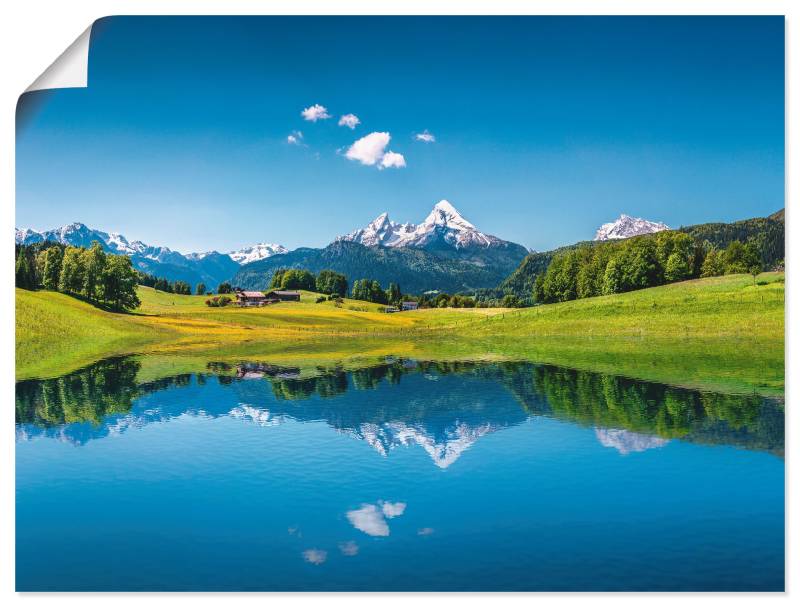 Artland Wandbild »Landschaft in den Alpen«, Berge, (1 St.), als Alubild, Outdoorbild, Leinwandbild, Poster in verschied. Grössen von Artland