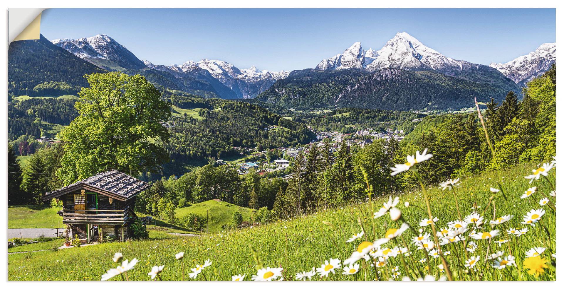 Artland Wandbild »Landschaft in den Bayerischen Alpen«, Berge, (1 St.), als Alubild, Outdoorbild, Leinwandbild, Poster, Wandaufkleber von Artland