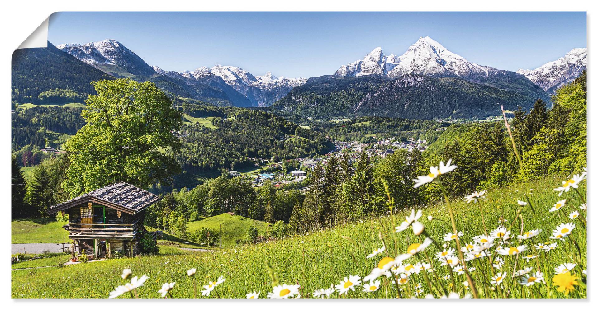 Artland Wandbild »Landschaft in den Bayerischen Alpen«, Berge, (1 St.), als Alubild, Outdoorbild, Leinwandbild, Poster, Wandaufkleber von Artland