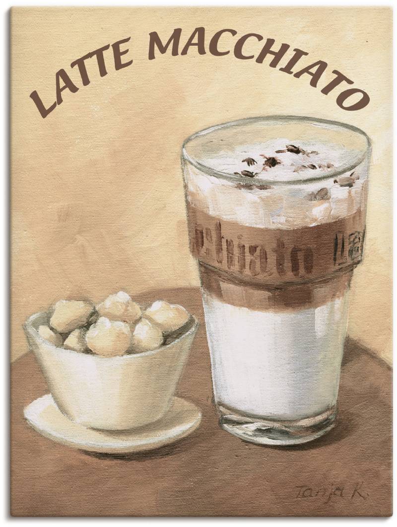 Artland Wandbild »Latte Macchiato«, Getränke, (1 St.), als Leinwandbild, Poster, Wandaufkleber in verschied. Grössen von Artland