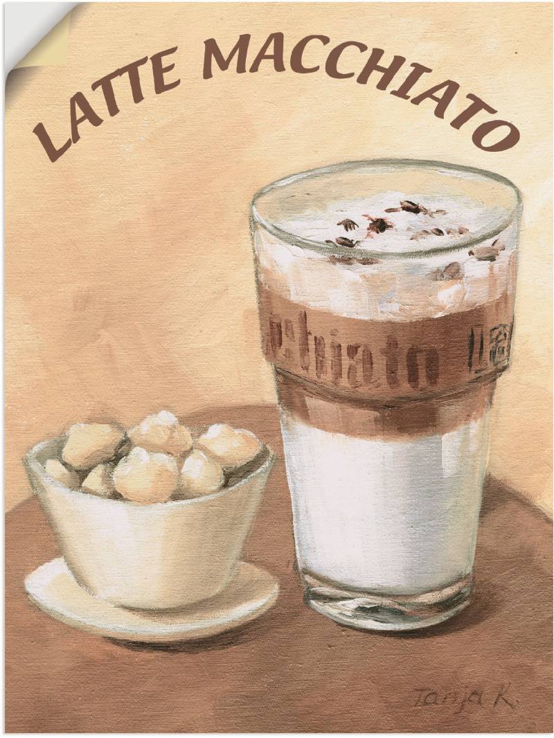 Artland Wandbild »Latte Macchiato«, Getränke, (1 St.), als Leinwandbild, Poster, Wandaufkleber in verschied. Grössen von Artland