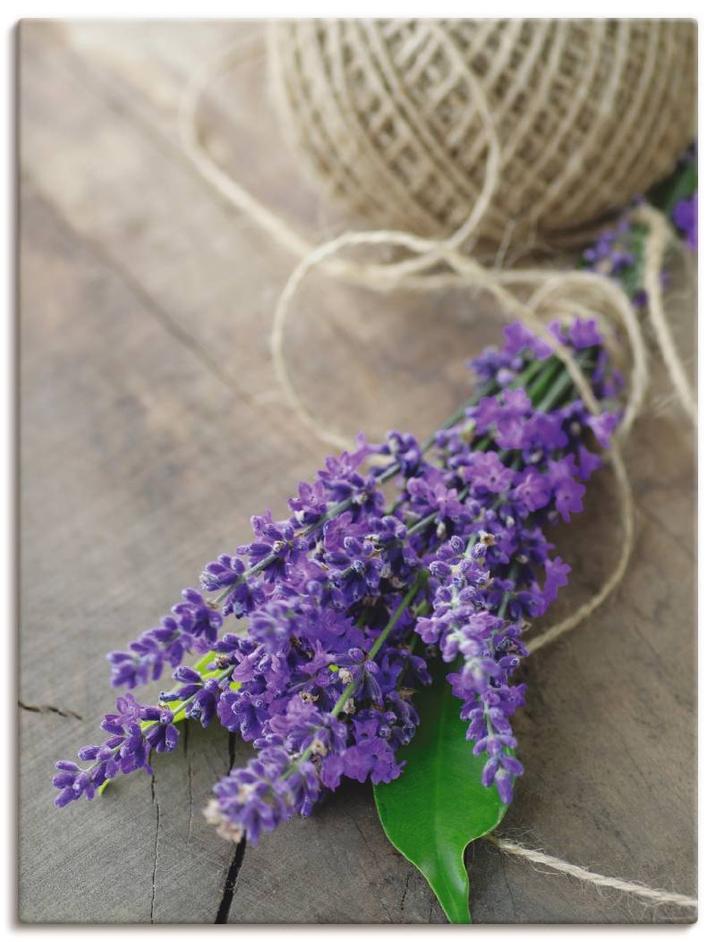 Artland Wandbild »Lavendel Strauss«, Blumen, (1 St.), als Leinwandbild, Poster, Wandaufkleber in verschied. Grössen von Artland