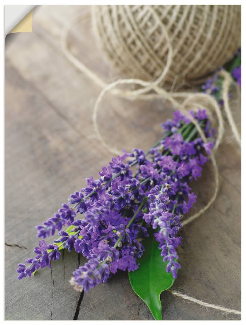 Artland Wandbild »Lavendel Strauss«, Blumen, (1 St.), als Leinwandbild, Poster, Wandaufkleber in verschied. Grössen von Artland