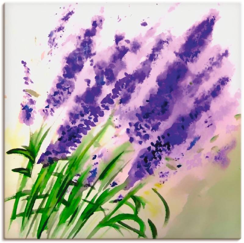 Artland Leinwandbild »Lavendel-aquarell«, Blumen, (1 St.), auf Keilrahmen gespannt von Artland