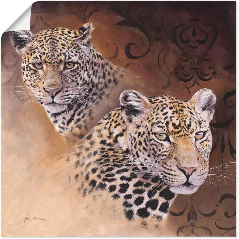 Artland Wandbild »Leoparden«, Wildtiere, (1 St.), als Alubild, Outdoorbild, Leinwandbild, Poster in verschied. Grössen von Artland