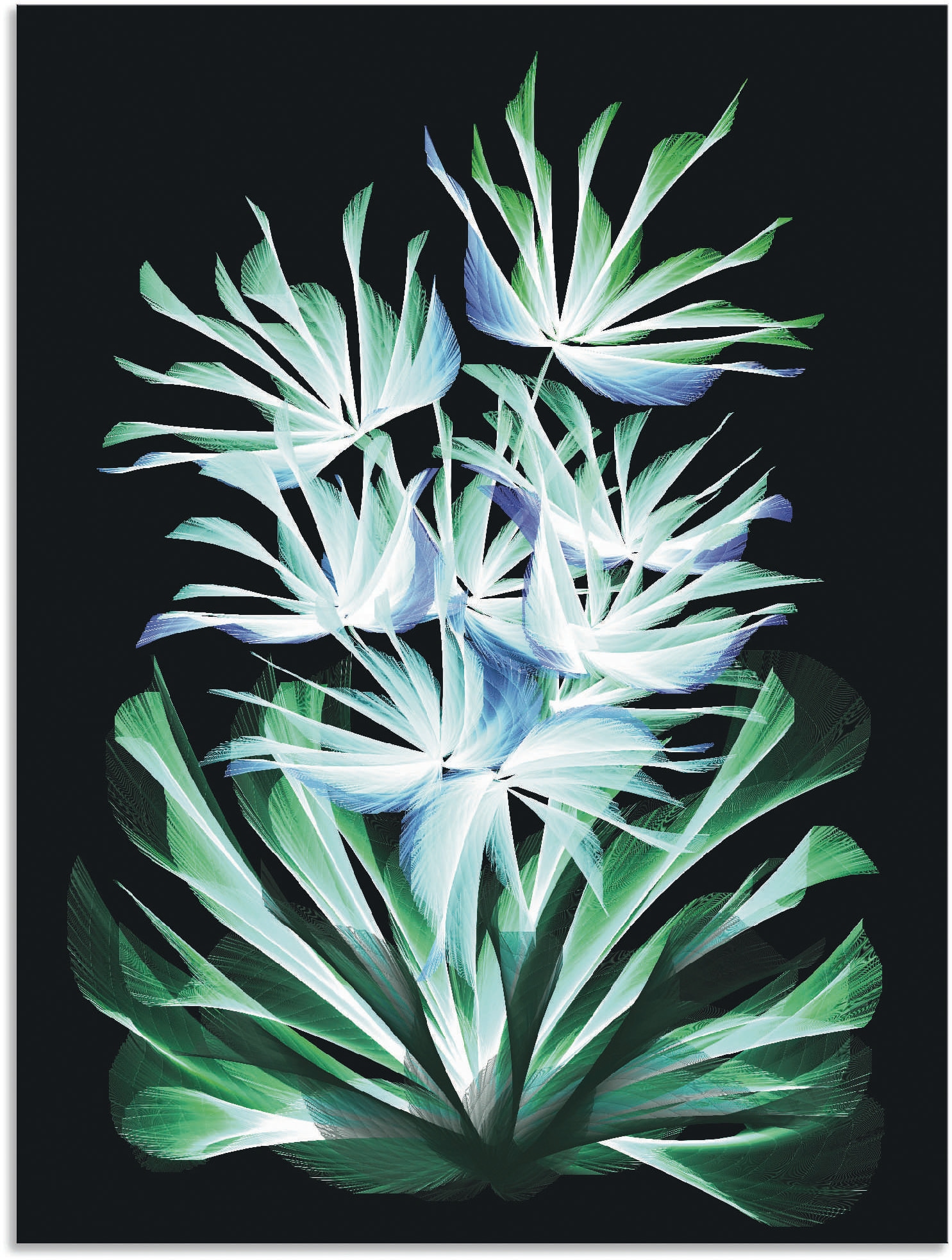 Artland Wandbild »Leuchtende Nachtblumen«, klassische Fantasie, (1 St.), als Alubild, Leinwandbild, Wandaufkleber oder Poster in versch. Grössen von Artland