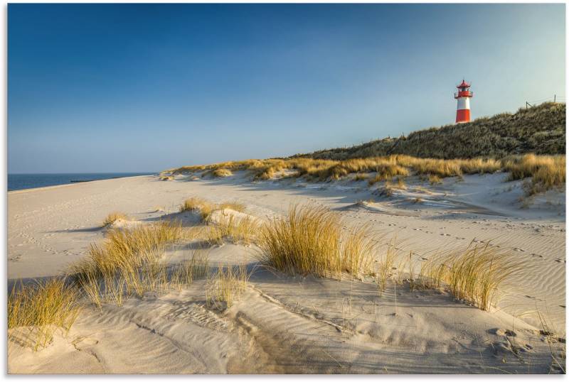 Artland Wandbild »Leuchtturm List-Ost Ellenbogen-Halbinsel«, Strandbilder, (1 St.), als Alubild, Outdoorbild, Leinwandbild, Poster in verschied. Grössen von Artland